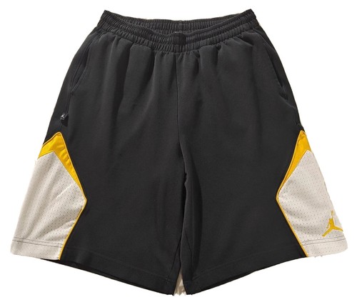 jordan black and yellow shorts