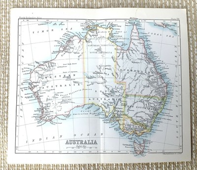 Pre-1900 - Map Of Australia - 3 - Vatican