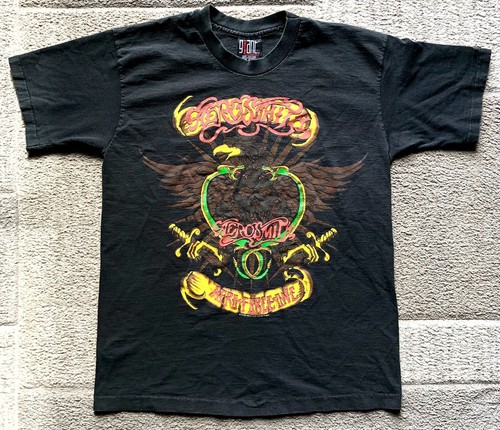 1993年コピーライトエアロスミス AEROFORCEONETシャツ Aerosmith Vintage 1993 Aero Force One Concert T Shirt XL