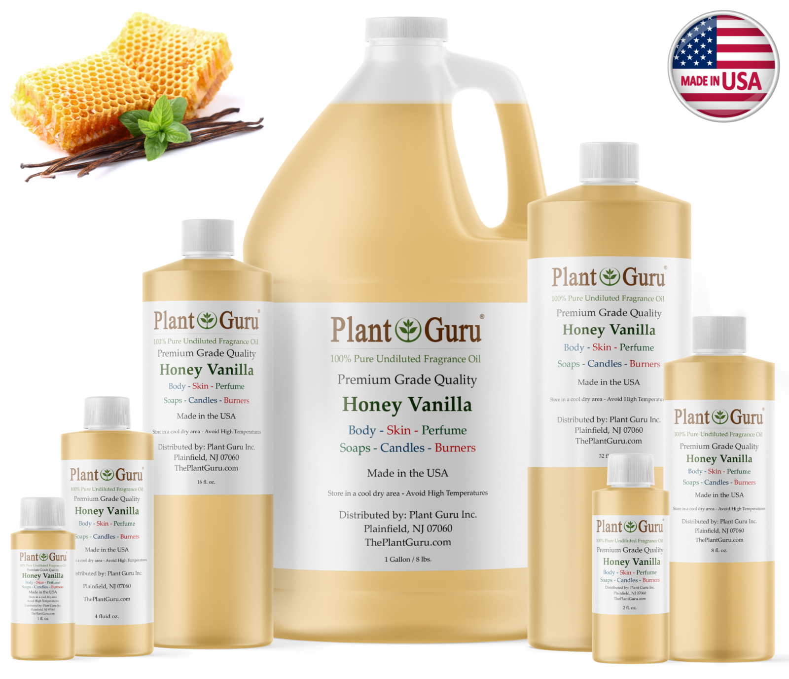 Honey Vanilla Fragrance Oil For Candle, Soap Making, Diffuser and Burners