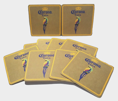 Corona Extra 3 1/2'' Square Beer Coasters Lot of 10