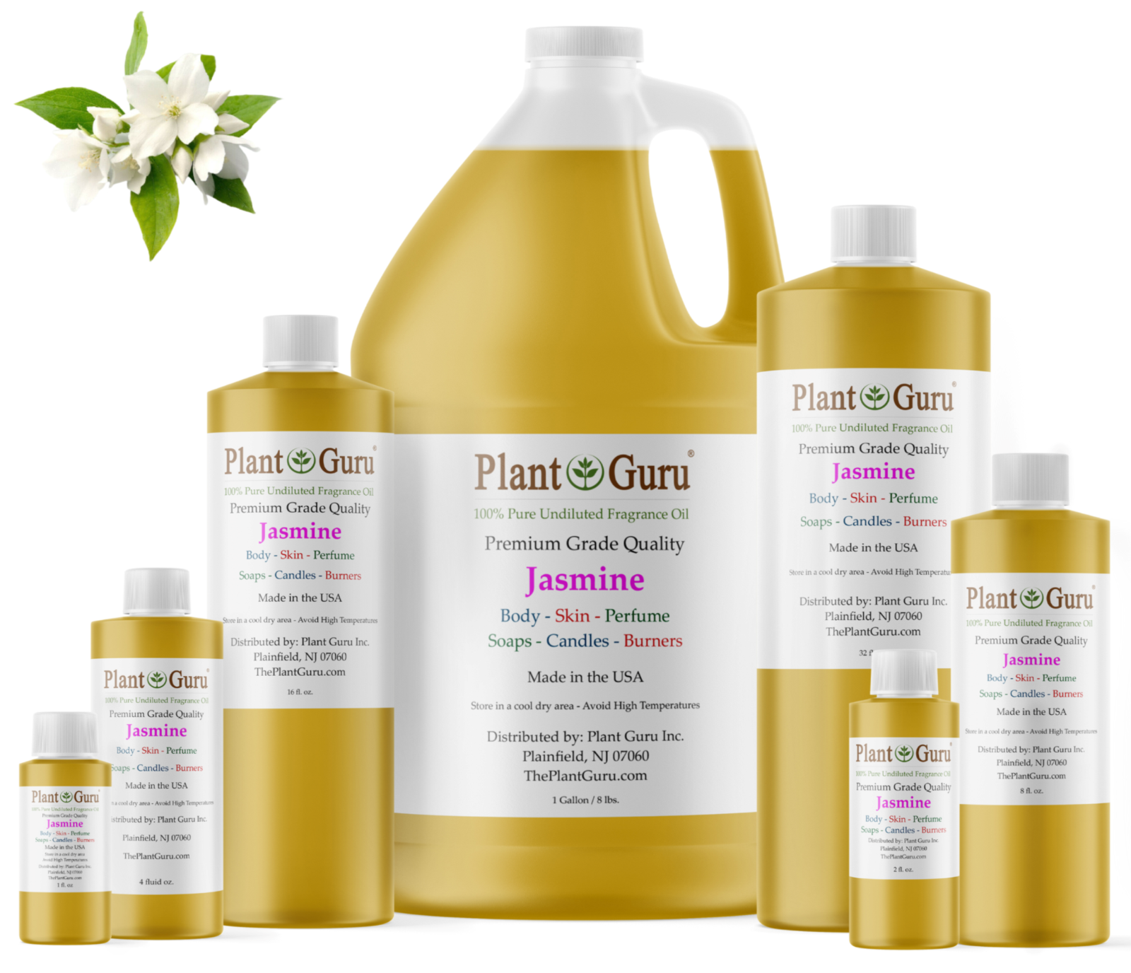 Jasmine Fragrance Oil For Candle, Soap Making, Diffuser and Burners