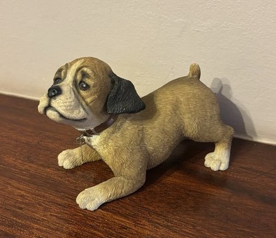 Vintage Leonardo Collection Boxer Dog PuppyResin Figurine