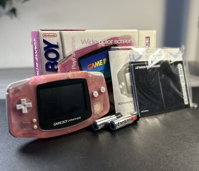 Nintendo GAMEBOY ADVANCE Console AGB-001 - Fuchsia Pink - New Open Box