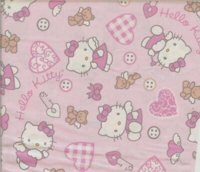 VINTAGE!  HELLO KITTY ANGEL/PINK - 2003 - SANRIO - BTFQ - 18''X22''