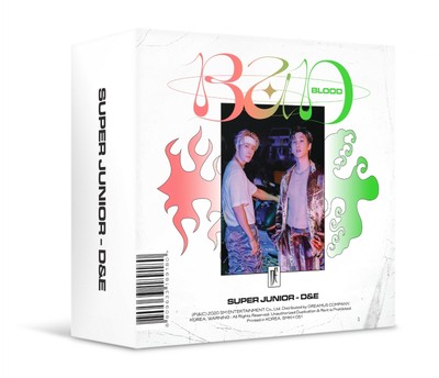 Super Junior D&E-[Bad Blood]4th Mini Kihno Album Kit+Poster+Booklet+Gift K-POP