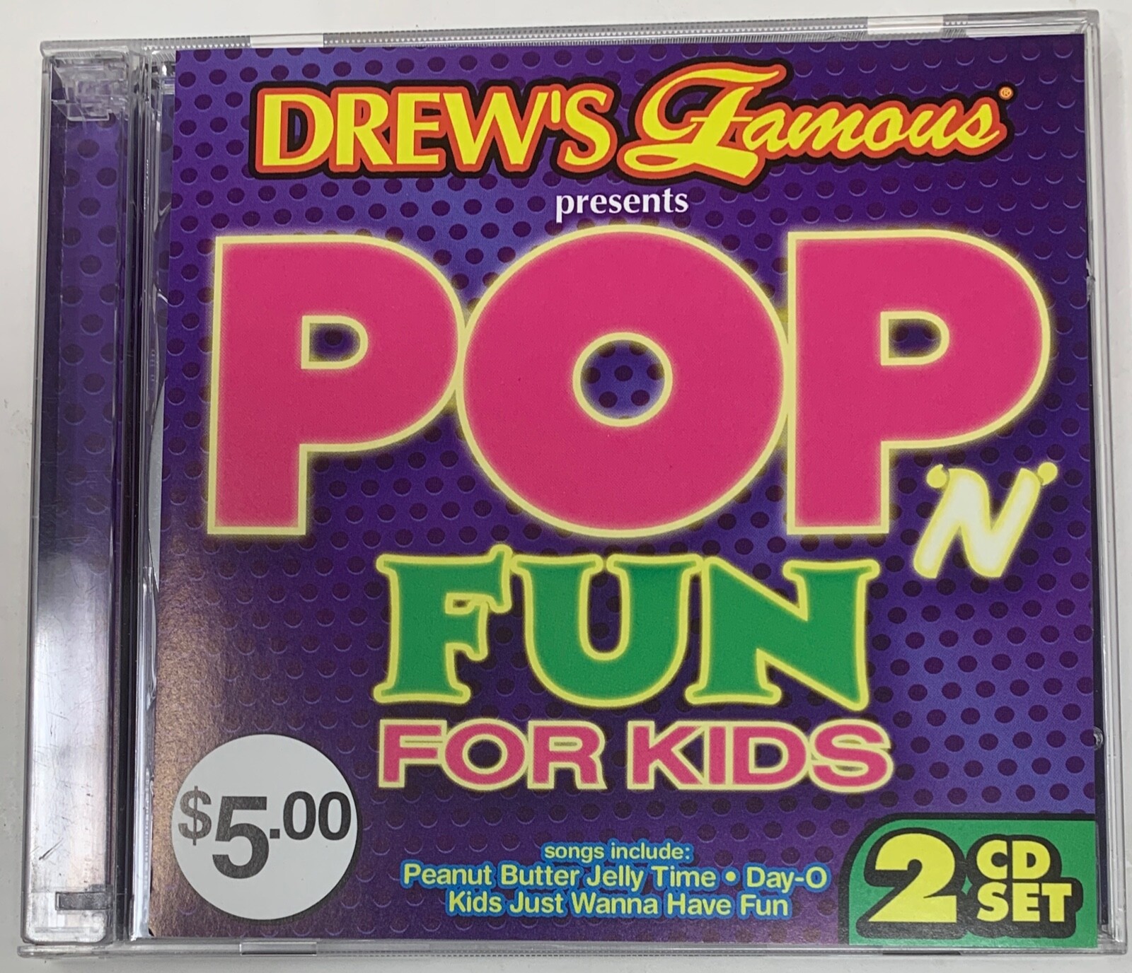 (未使用･未開封品)Drew's Famous Kids Funny Faces [DVD] Drew's Famous Pop N Fun for Kids 2014 2CD set RARE OOP/EXC
