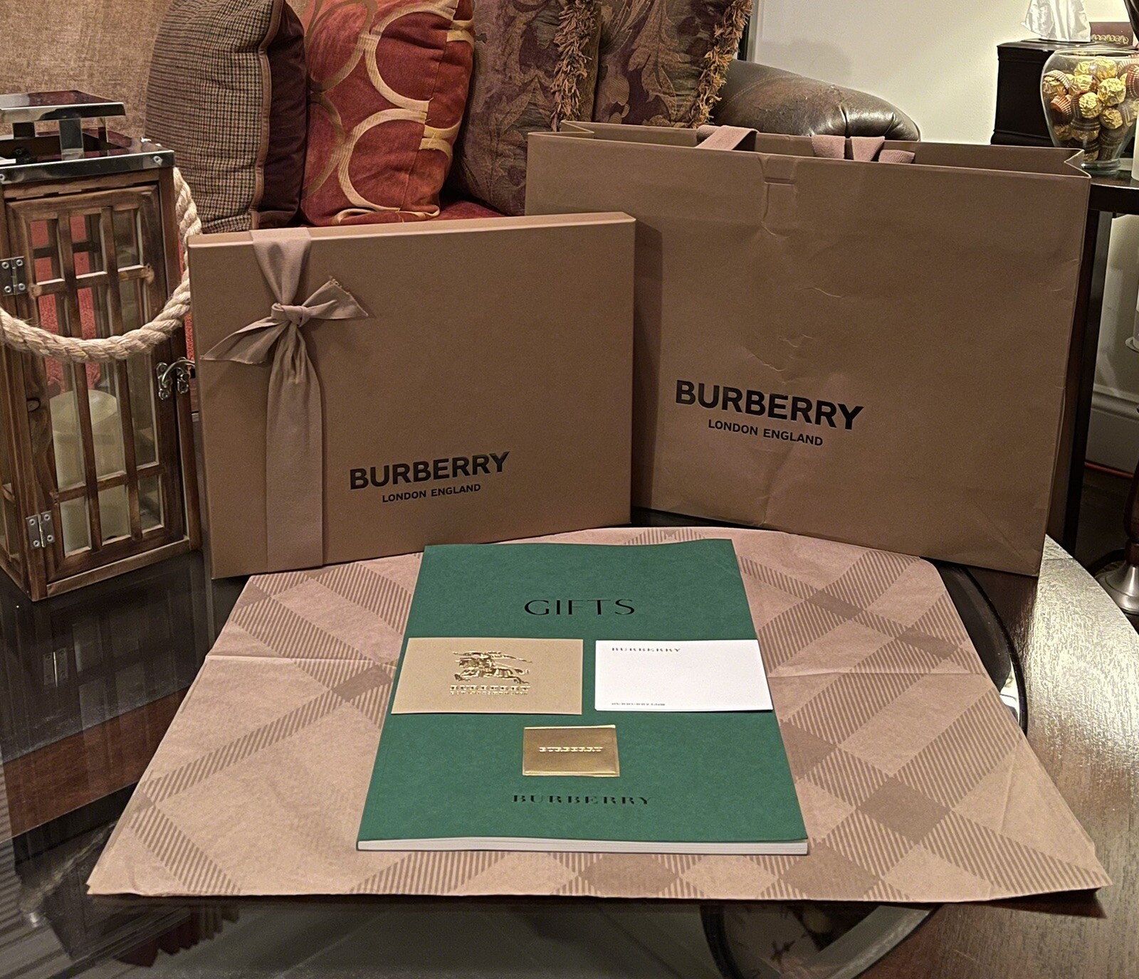 burberry gift bag