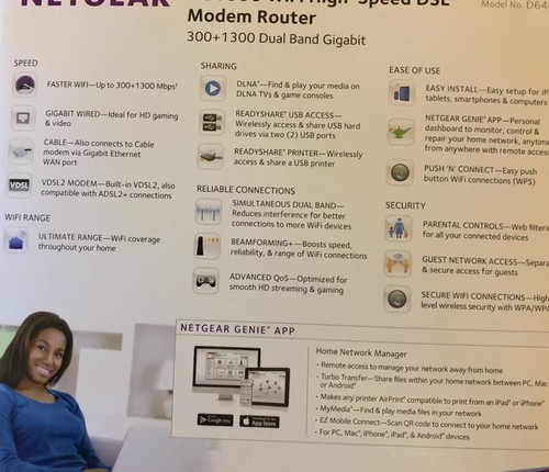 Netgear AC1600 Cable Modem/ Router
