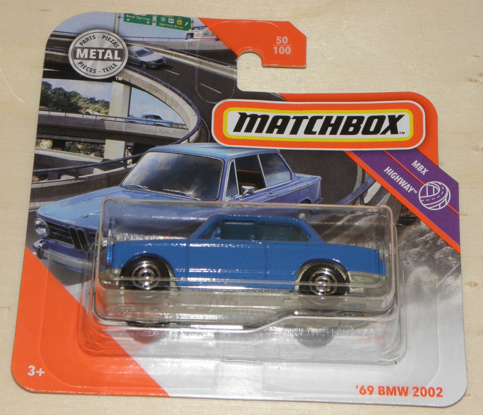 2020 Matchbox 69 BMW 2002 blau Oldtimer MBX Highway 50100 GKK66 NEU