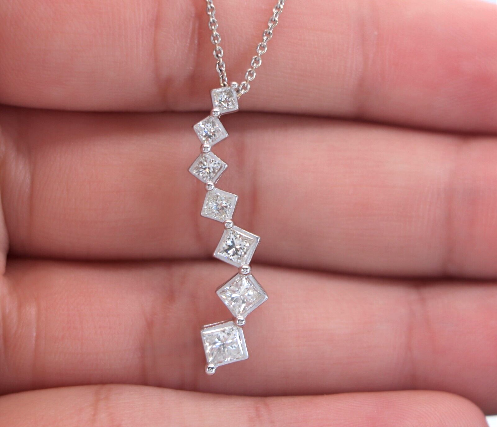激安先着 ZEI $2,950 14K Journey 1ct Diamond Princess 7 Gold White テープ・マスキングテープ