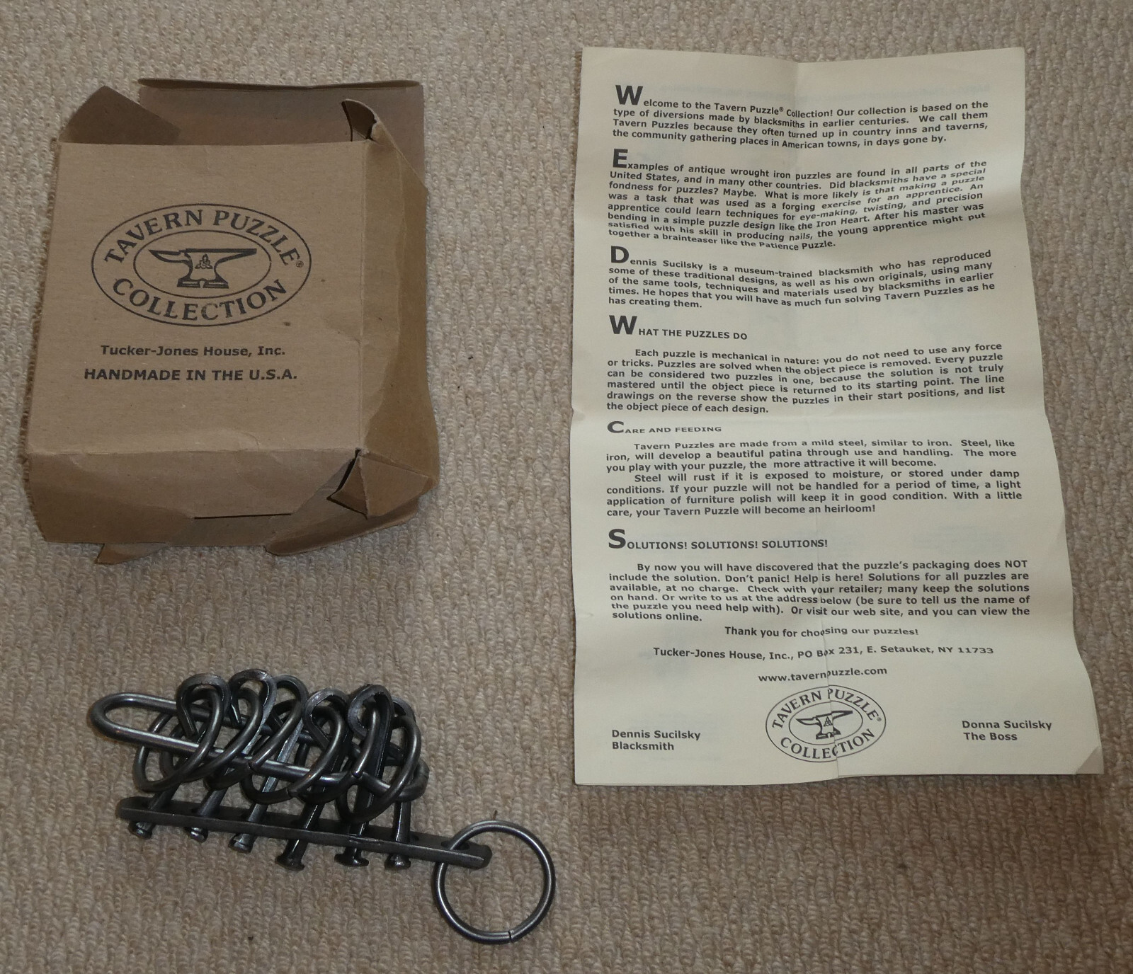 Tavern Puzzle Collection TuckerJones House Patience Puzzle USA Steelの