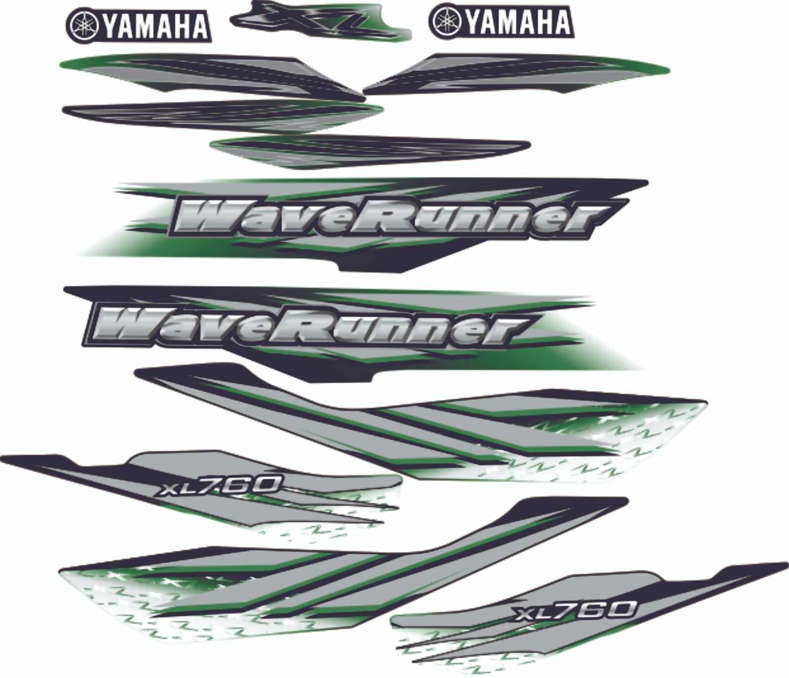 ディズニープリンセスのベビーグッズも大集合 760 XL WAVERUNNER YAMAHA 1999 Kit Sticker / Decal / Graphics 絵画