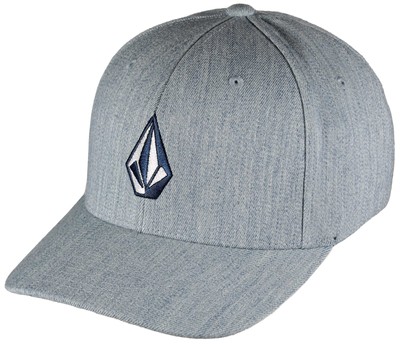 Кепка Volcom Full Stone Heather Flexfit — Синий Хизер — Новинка