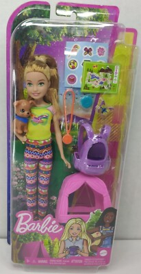 New Barbie It Takes Two Stacie Camping Teen Girl Doll With Puppy & Accessories.