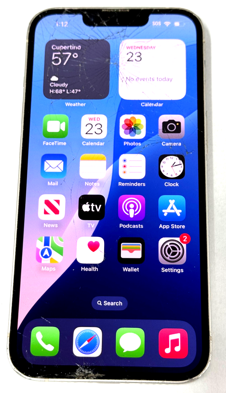 Unlocked Apple iPhone 14 - 128GB Starlight White - Crcks on