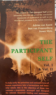 The Participant Self Vol 1 & 2 Religious Catholic Meditation Adrian van Kaam P/B