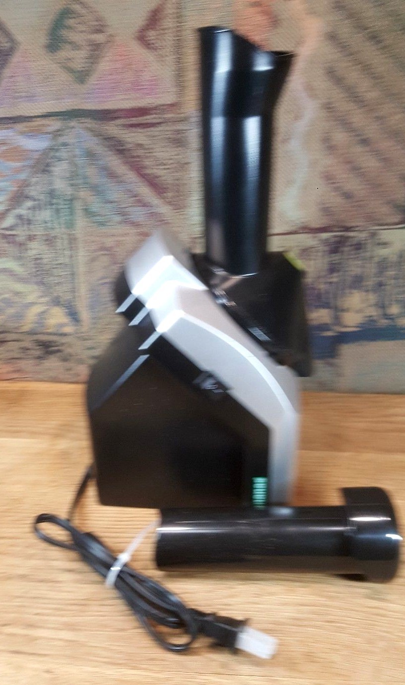 Yonanas Frozen Healthy Dessert Maker - Black and Silver - Barely Used