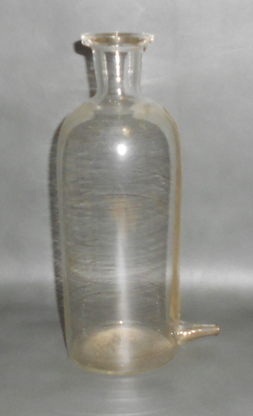 c1895 Antique Hand-Blown Clear Glass Aspirator Bottle
