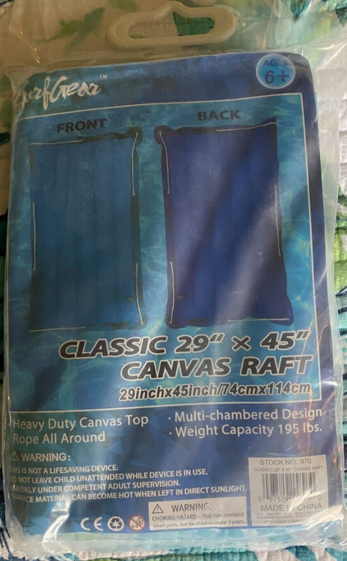 Surf Gear Classic 29" x 45" Canvas Light Blue and