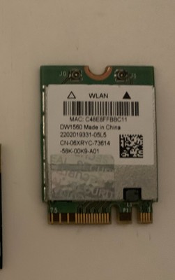 Dell Wireless DW1560 802.11 ac/b/g/n Broadcom BCM94352Z M.2 Ngff WiFi Card 6XRYC