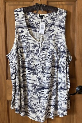TORRID TANK TOP SLEEVELESS BLOUSE TOP SHIRT 5 5X 5XL 28 NEW 
