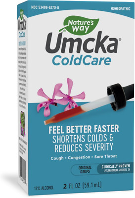 Nature's Way Umcka Coldcare Homeopathic, for Colds, Sore Throat, 2 Fl. Oz. Drops