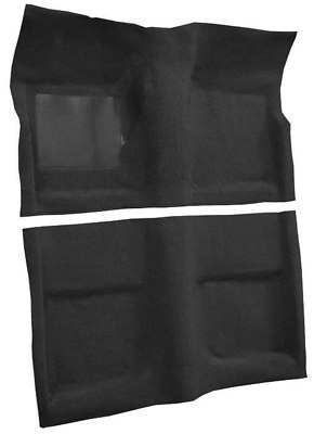 New, 1967-1968 Cougar Black Coupe Carpet Set Molded by ACC Nylon Hardtop