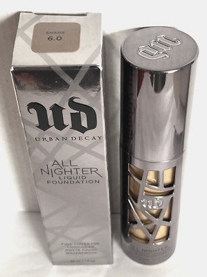 Urban Decay All Nighter Liquid Foundation Full Coverage Matte Waterproof # 6.0