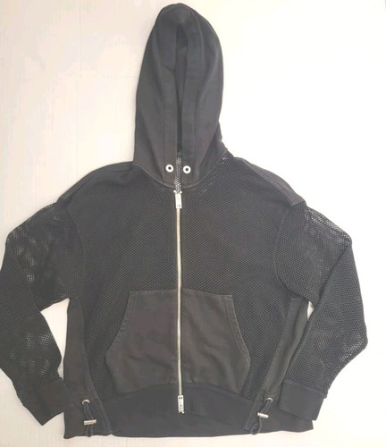 Diesel Sweater Mens Medium Full Zip Hoodie Mesh Trainer