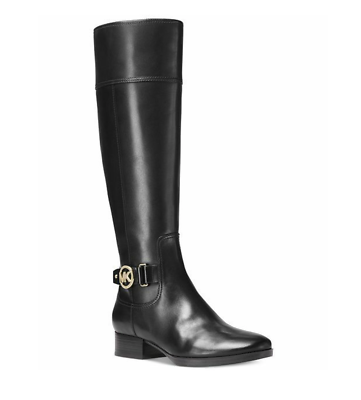 Michael Kors Women s Harland Boot Black Leather Knee High Size 5.5