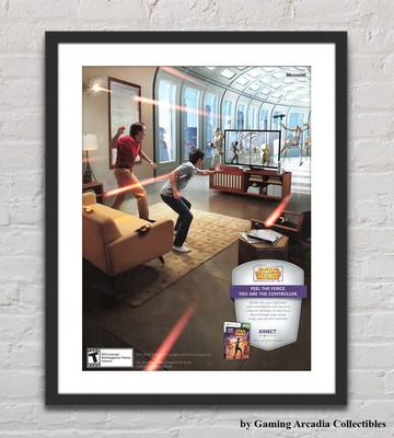 Star Wars Kinect XBOX 360 Glossy Promo Ad Poster Unframed G6531