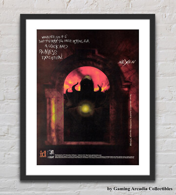 Hexen PC Glossy Promo Ad Poster Unframed G6335