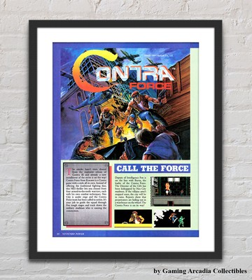 Contra Force Nintendo NES Glossy Promo Ad Poster Unframed G4811