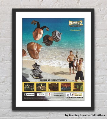 Rayman 2 Revolution PS2 Glossy Promo Ad Poster Unframed G4056