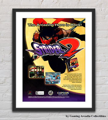 Strider 2 Playstation PS1 Glossy Promo Ad Poster Unframed G4314