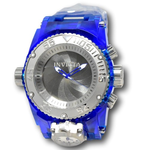 Pre-owned Invicta Bolt Zeus Magnum Shutter Men's 52mm Dual Time Chronograph Watch 43108