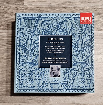 *REFERENCE* SIBELIUS: Complete Symphonies, Tone Poems - BERGLUND 8xCD Excellent