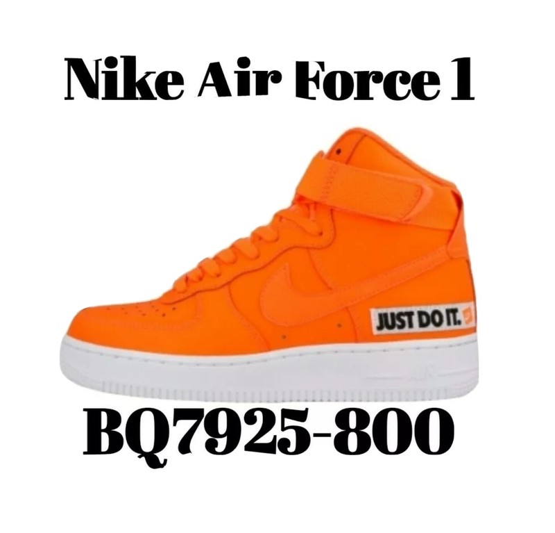 air force 1 high just do it orange