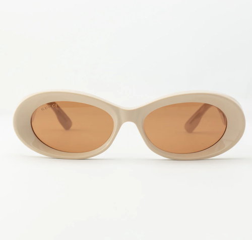 Pre-owned Gucci Gg1527s-004 Beige Sunglasses In Brown