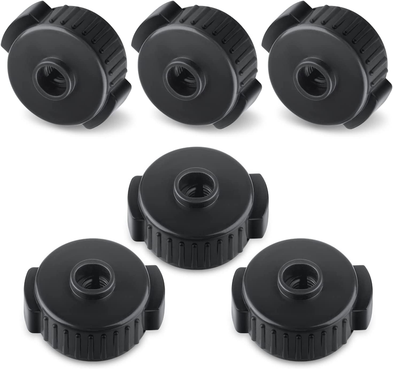 6Pcs Quick Release Cymbal Nuts, 8Mm Cymbal Mate Nut Black Pl
