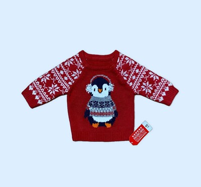 George 0-3 months Knitted Christmas Jumper BRAND NEW WITH TAGS