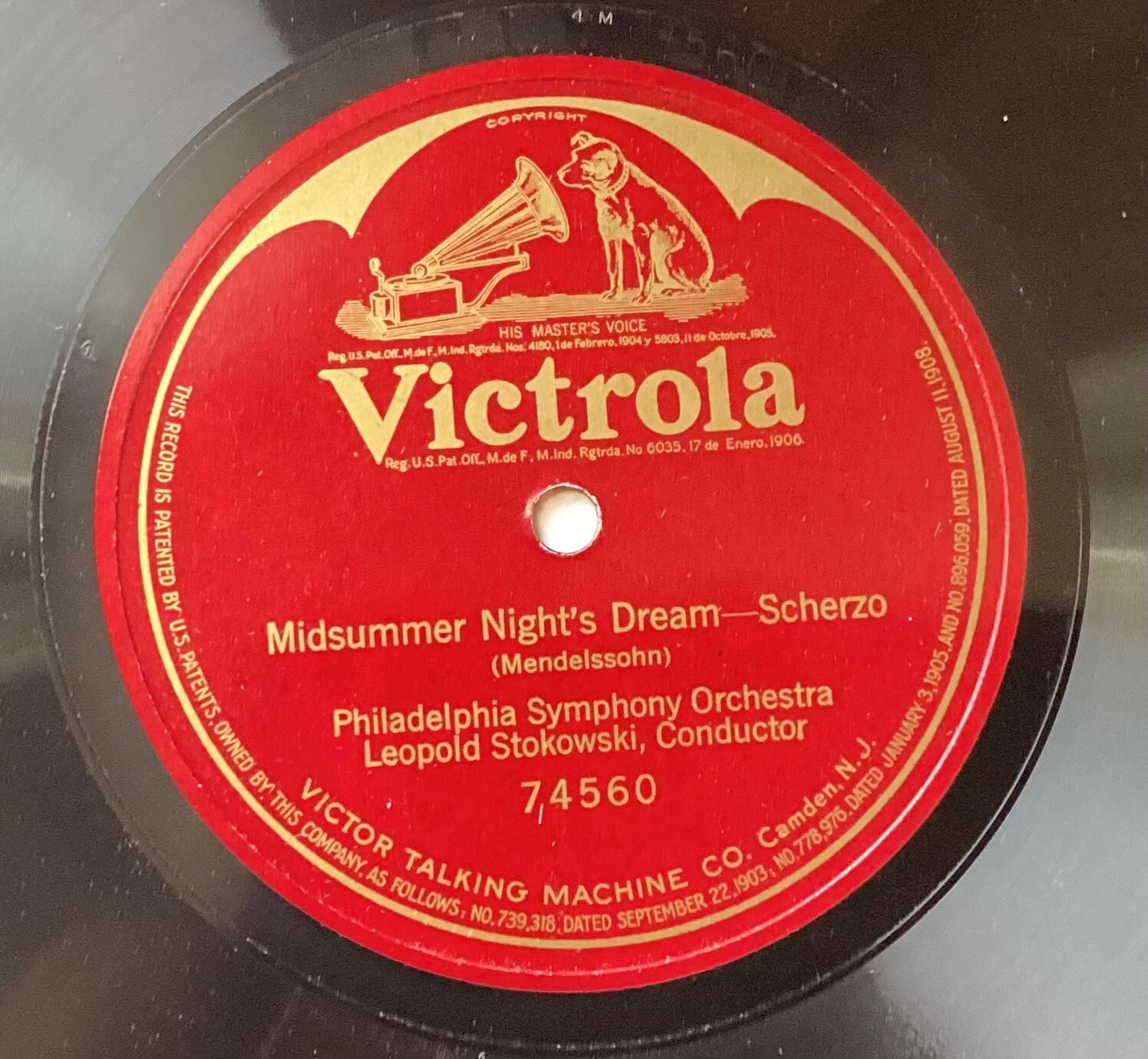Leopold Stokowski, Philadelphia Or – 78 rpm Victor 74560