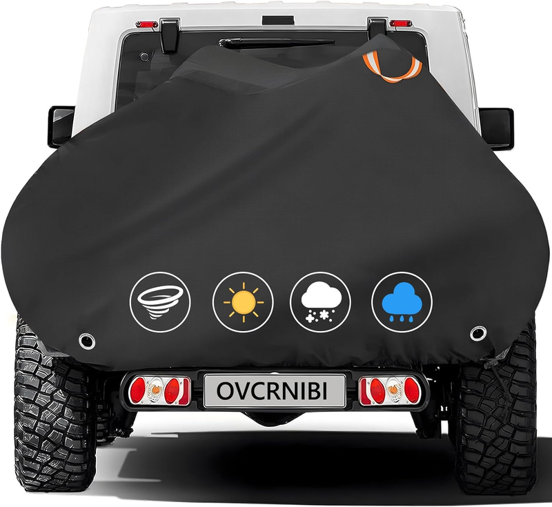 Bike Cover for Transport 2 Bikes, Outdoor Bike Cover on Rear Bike Rack Transport