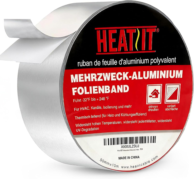 Aluminum Foil Tape Professional Grade 2 Inch X 30 Feet (10Yard...