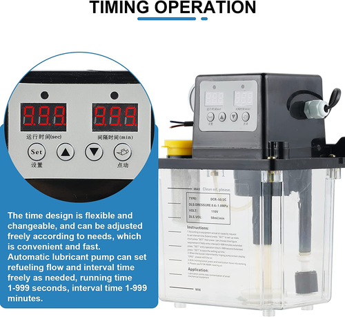 CNC Electromagnetic Lubricant Pump Automatic Lubricating Oil Pump 2L 110V