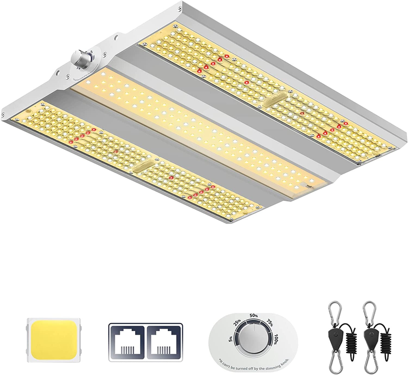 VIPARSPECTRA 2023 XS1500 Pro LED Grow Light with New-Gen Lens, Dimming Daisy Cha