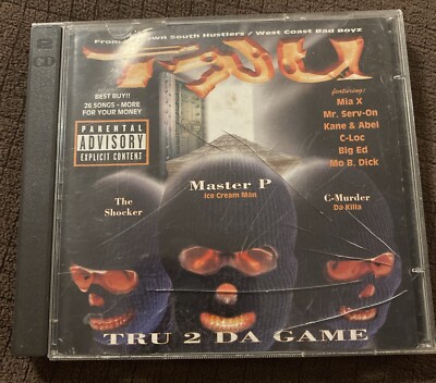 Tru 2 Da Game -Master P - Rap Music No Limit 1997 - CD 2 Disc Set  (I-1)