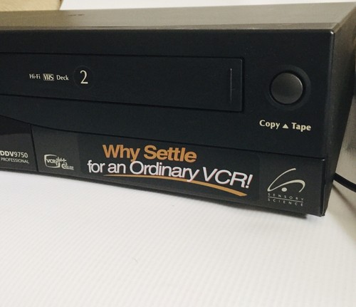 GO Video Dual Deck System - DDV9750 Professional VCR Video Cassette Recorder