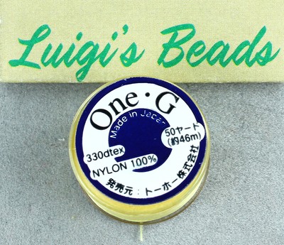 One-G Beading Nylon Thread Light Yellow by Toho